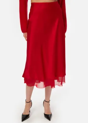 Genoa Skirt | Cardinal