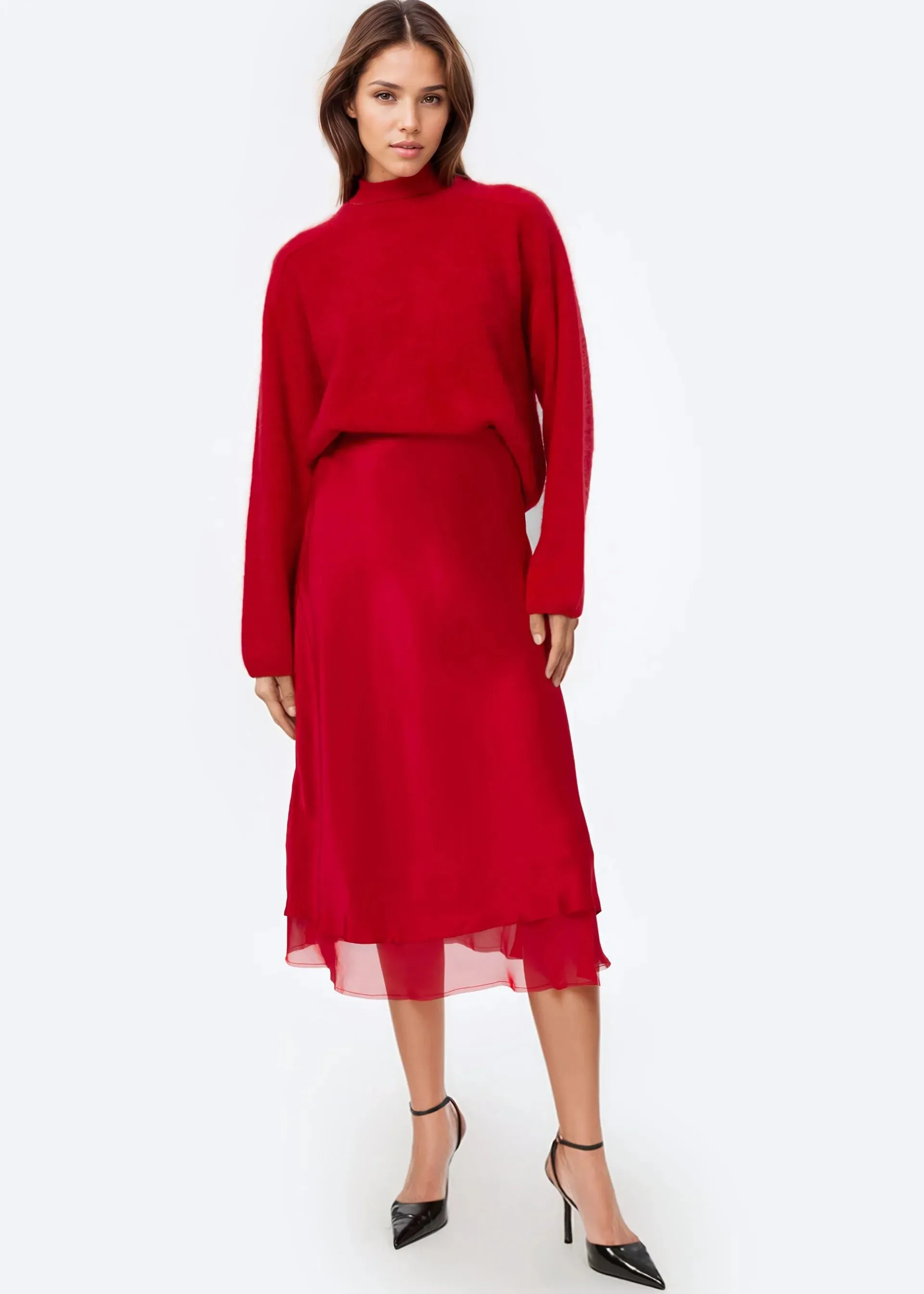 Genoa Skirt | Cardinal
