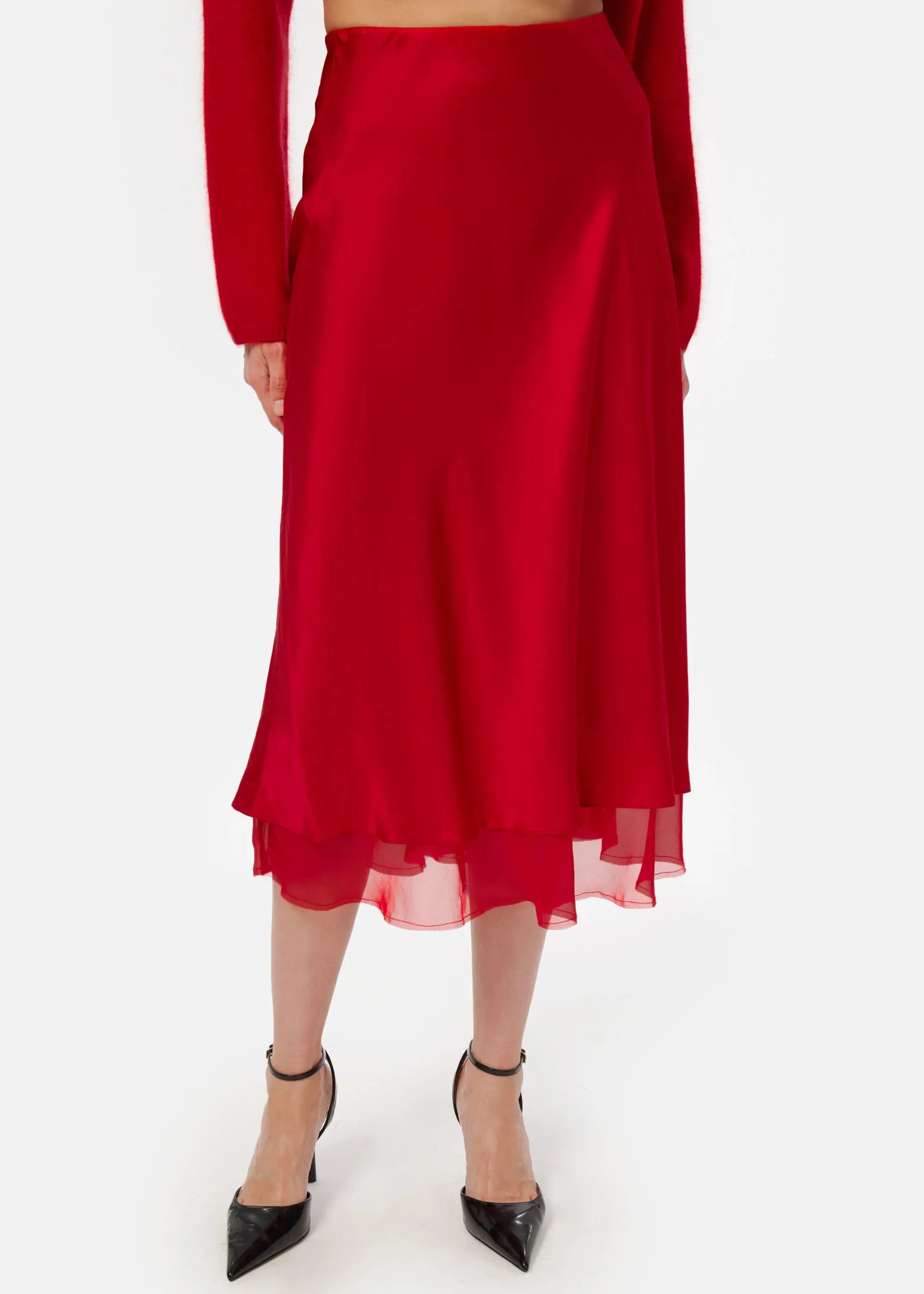 Genoa Skirt | Cardinal