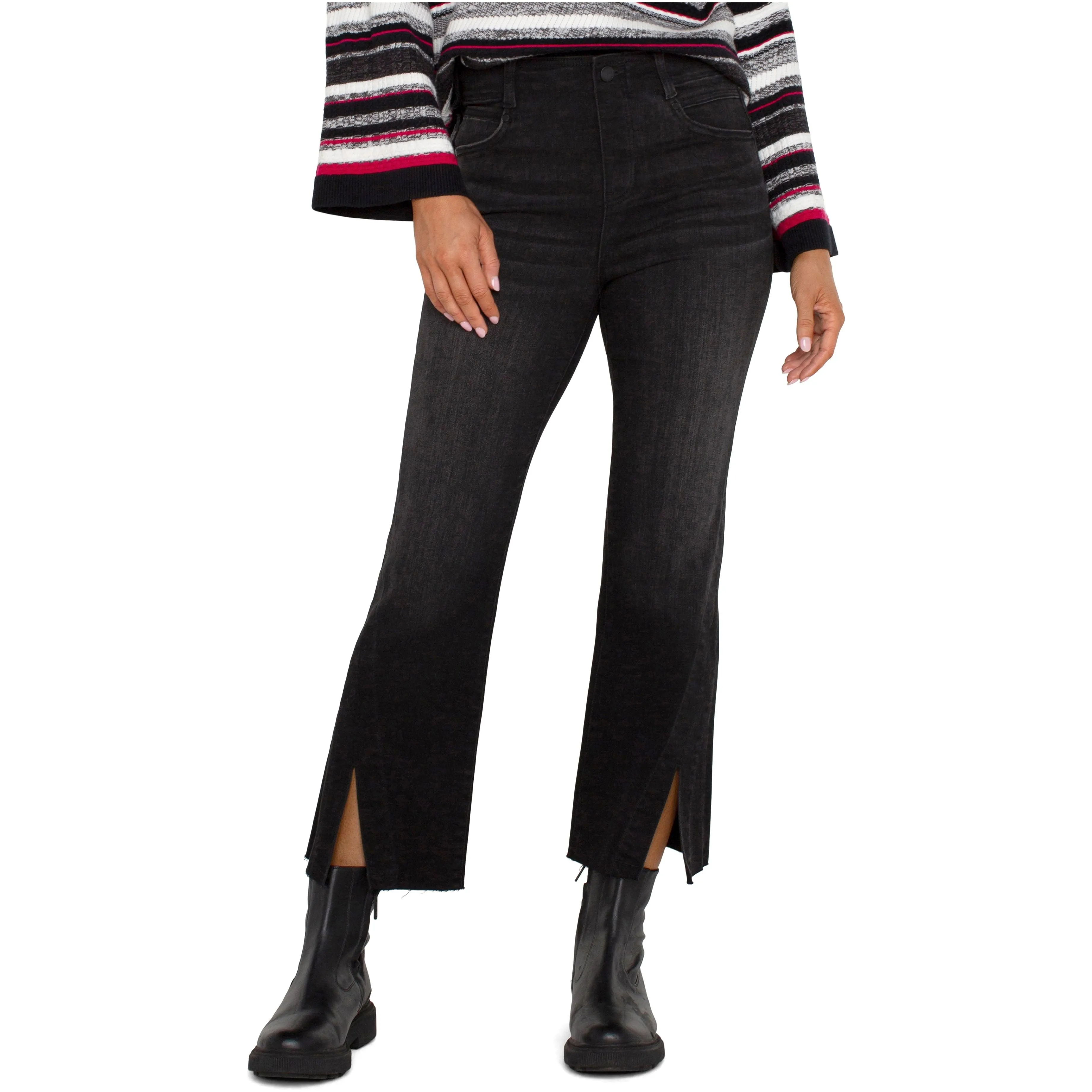 Gia Glider Crop Flare with Twisted Hem
