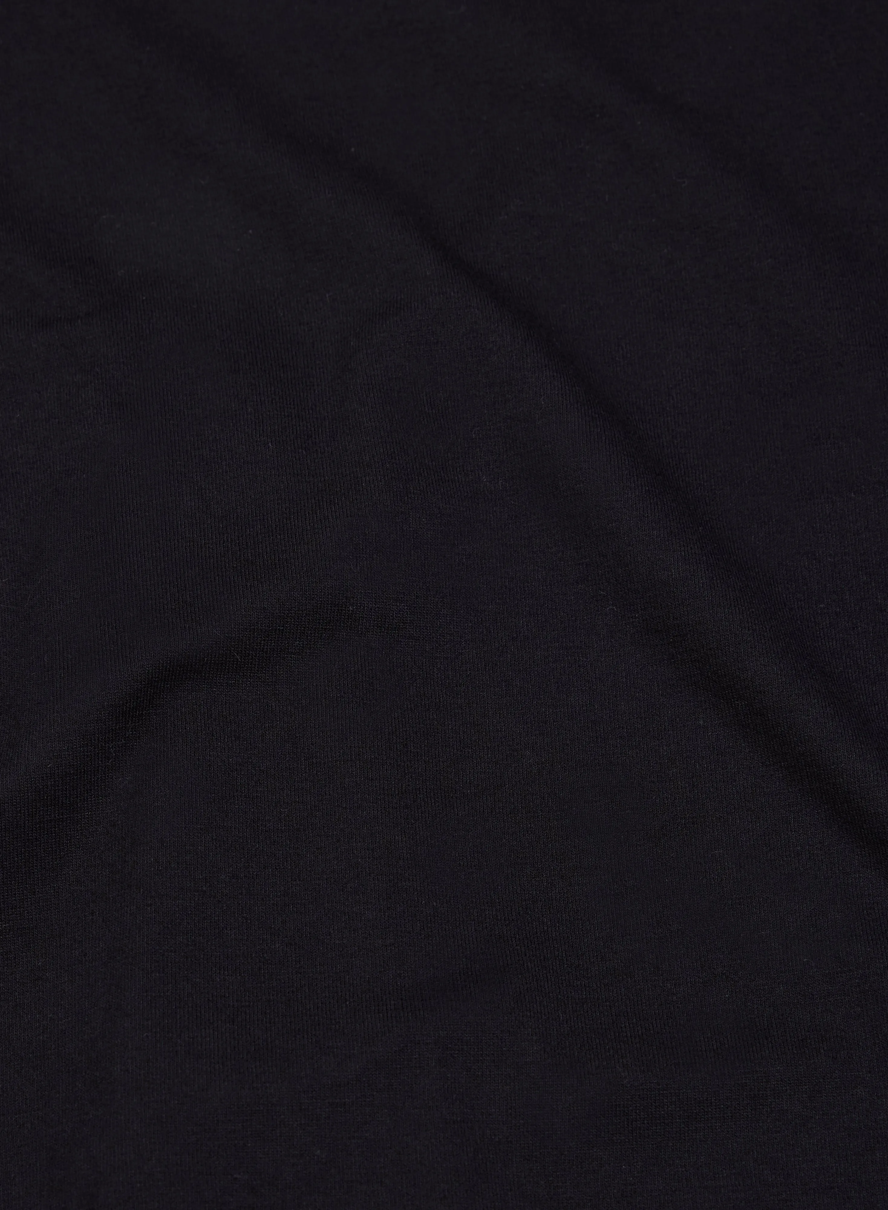 Gilet Noir Col V Manches Longues en Viscose et Élasthanne