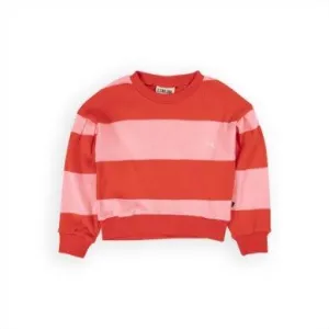 Girls Separates | Sweater: Stripes Pink and Red | CarlijnQ