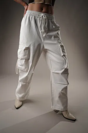 Glacier White Cargo Pants