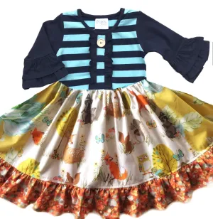 Golden Forest Friends dress