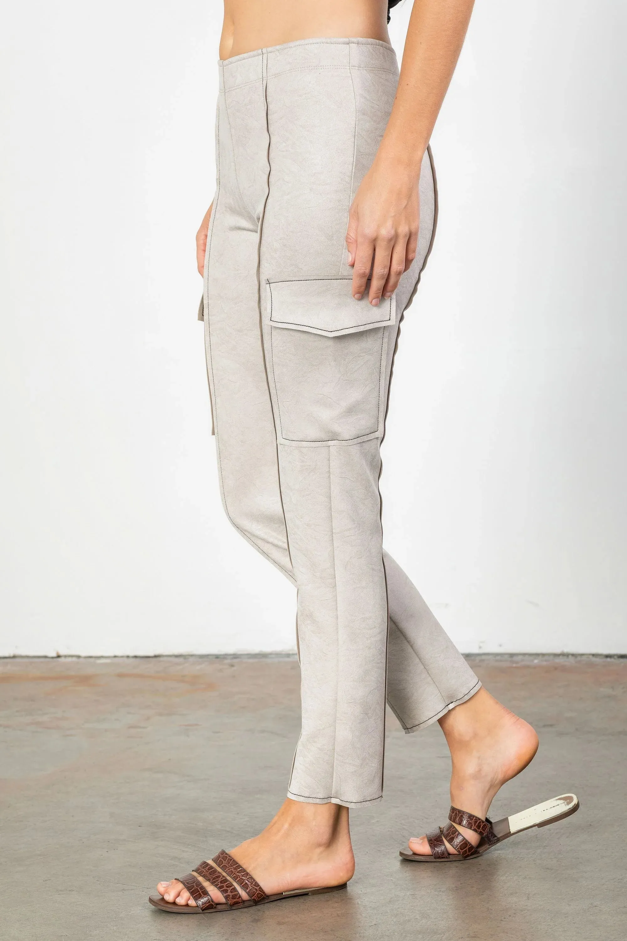 IC Collection Cargo Slim Fitted Pants Style 2757P