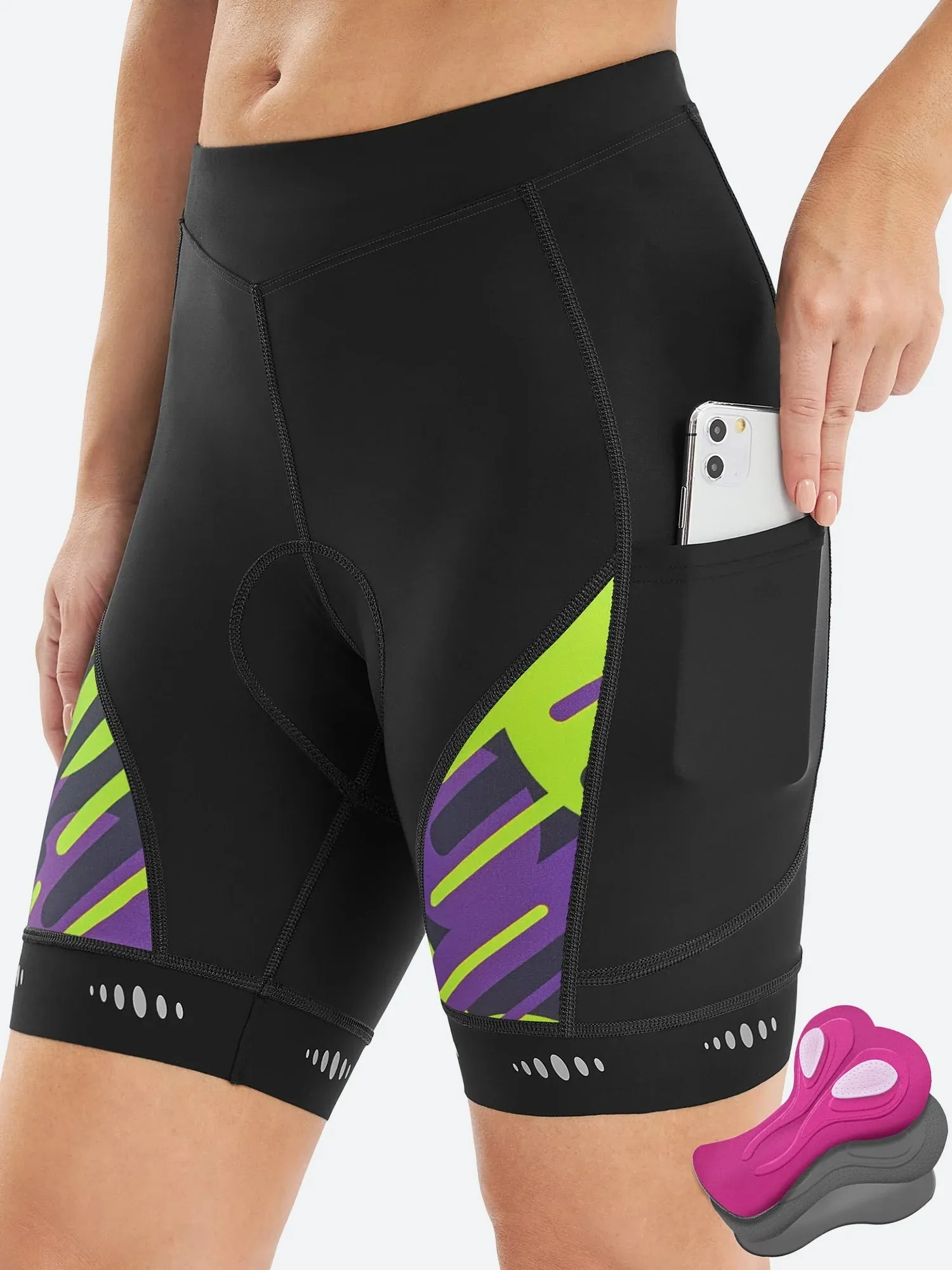 IUGA 4D Breathable Padded Bike Shorts With Pockets