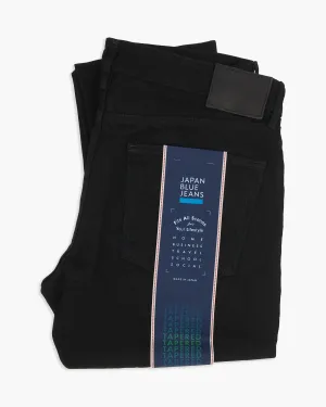 Japan Blue J214 Tapered Fit 14oz Black Selvedge Mens Jeans - Black