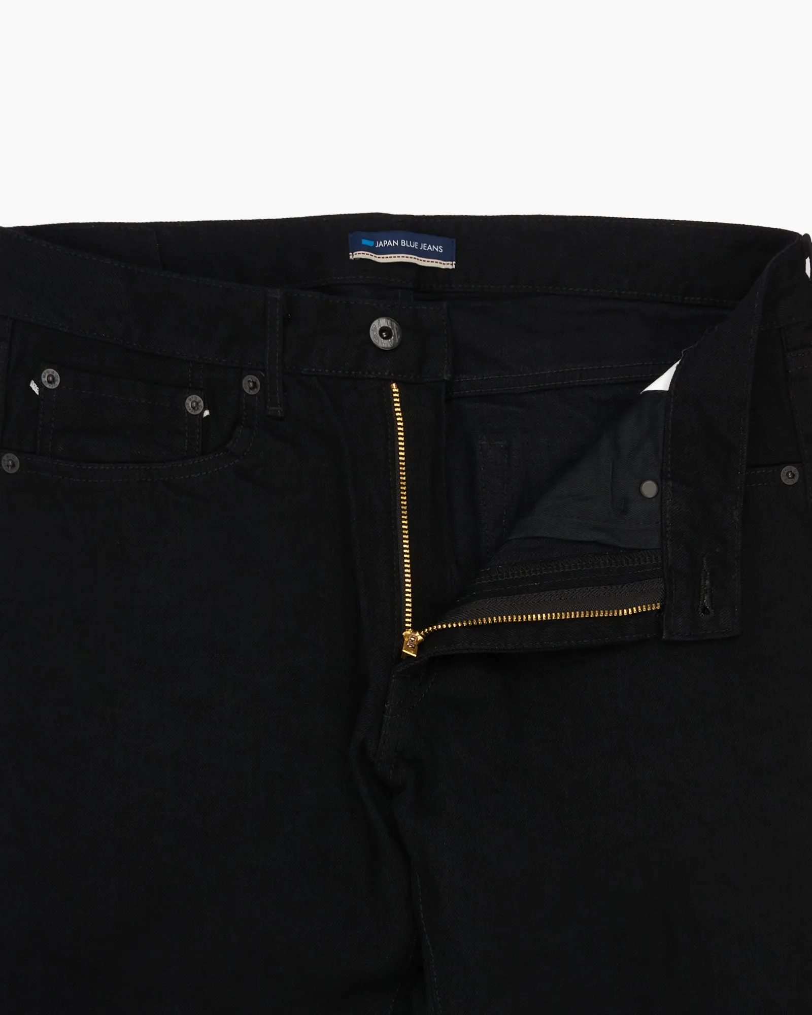 Japan Blue J214 Tapered Fit 14oz Black Selvedge Mens Jeans - Black