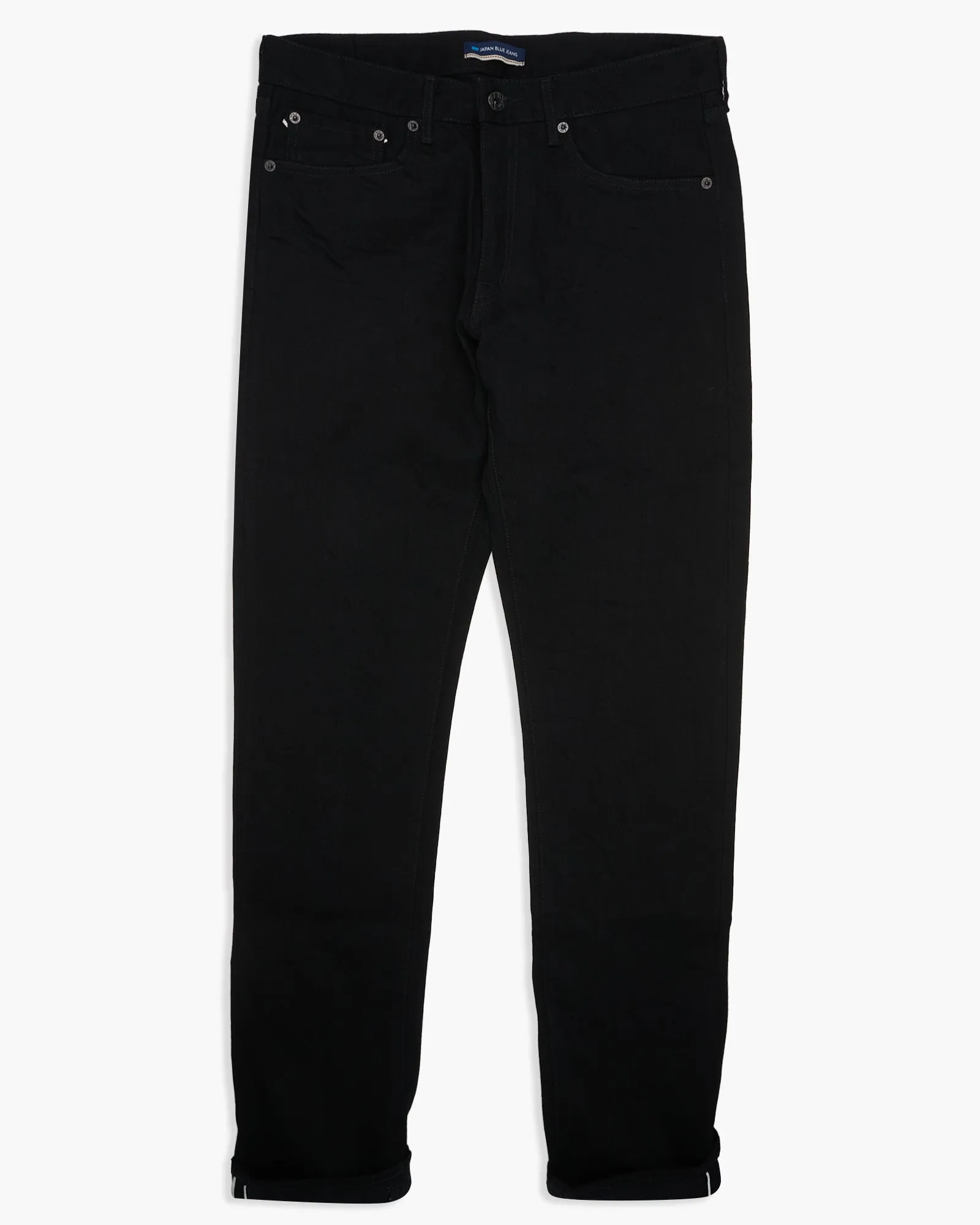 Japan Blue J214 Tapered Fit 14oz Black Selvedge Mens Jeans - Black