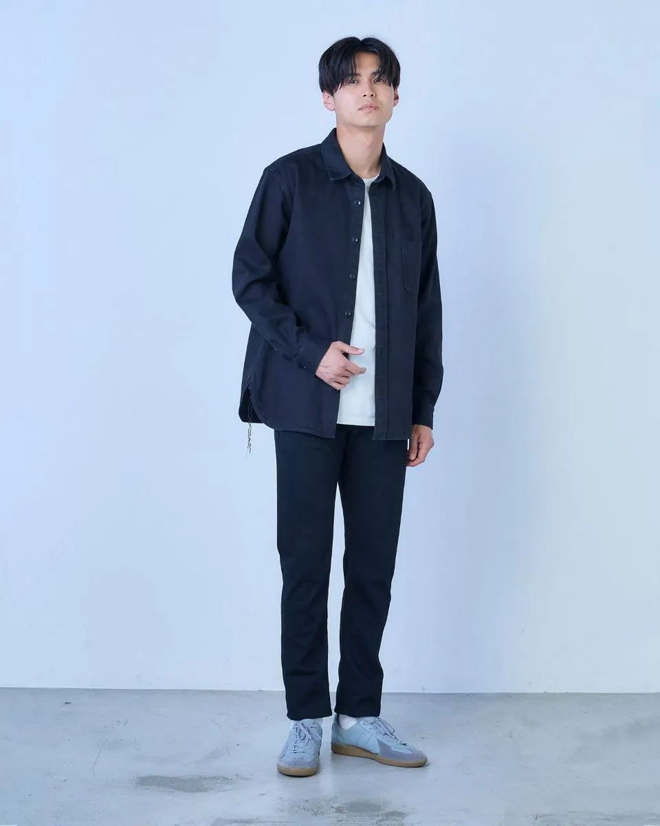 Japan Blue J214 Tapered Fit 14oz Black Selvedge Mens Jeans - Black