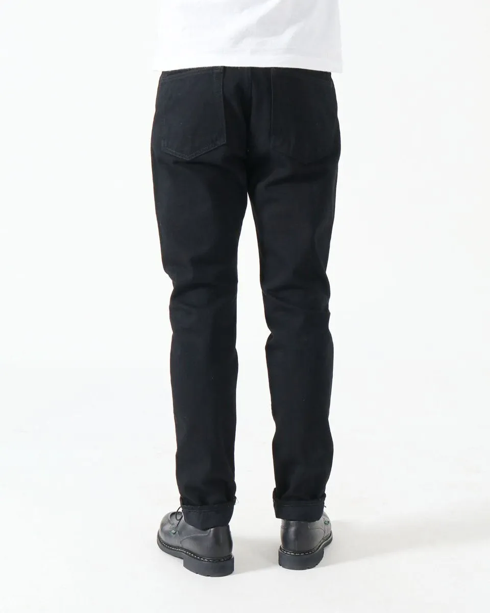Japan Blue J214 Tapered Fit 14oz Black Selvedge Mens Jeans - Black