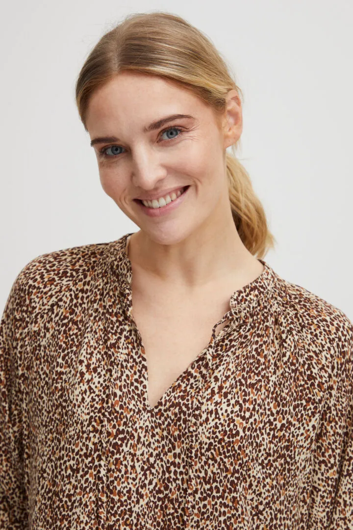 Joella Long Tunic - Iced Coffee Mix