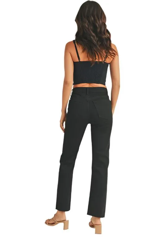 Just Jeans USA CUT OFF STRAIGHT LEG JEANS