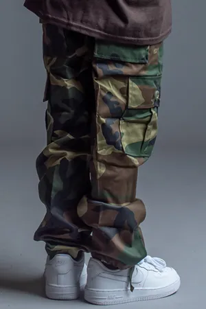 KIDS CNT COMBAT PANT - WOODLAND CAMO
