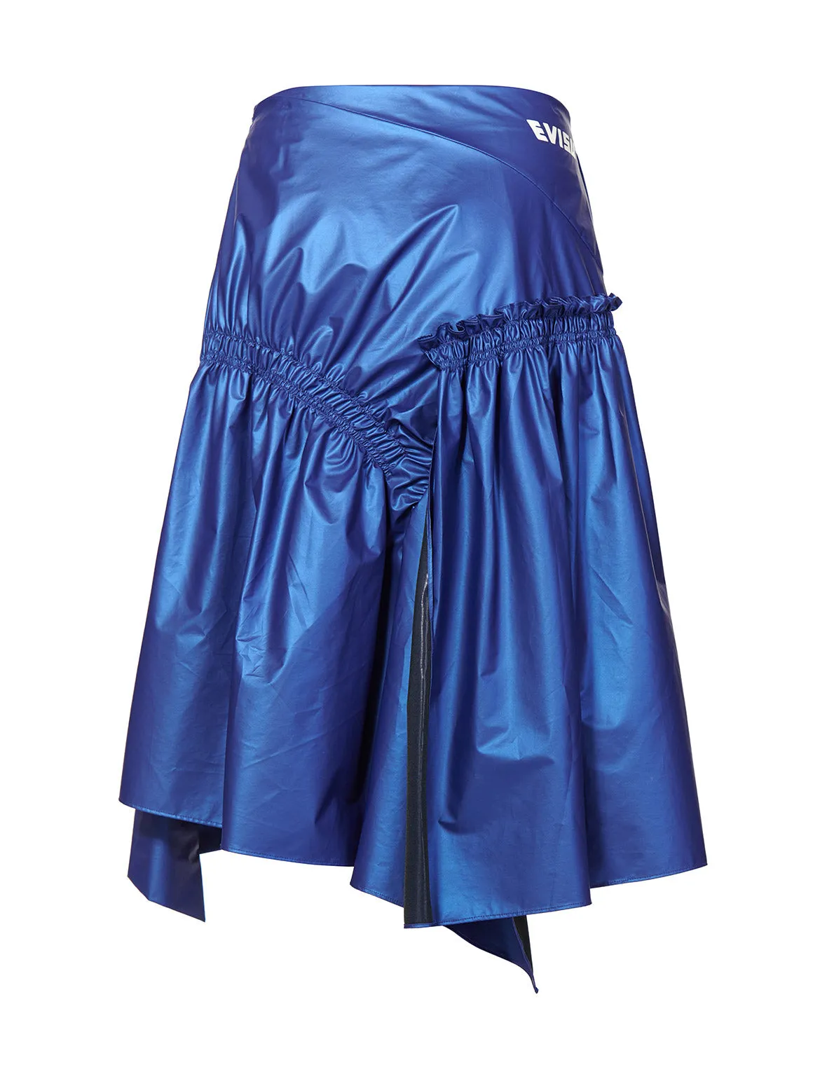 Layered Skirt with Logo and Seagull Print