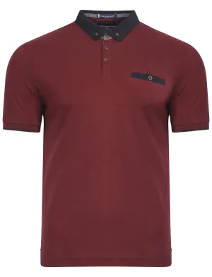 Le Shark Bramwell polo shirt in oxblood