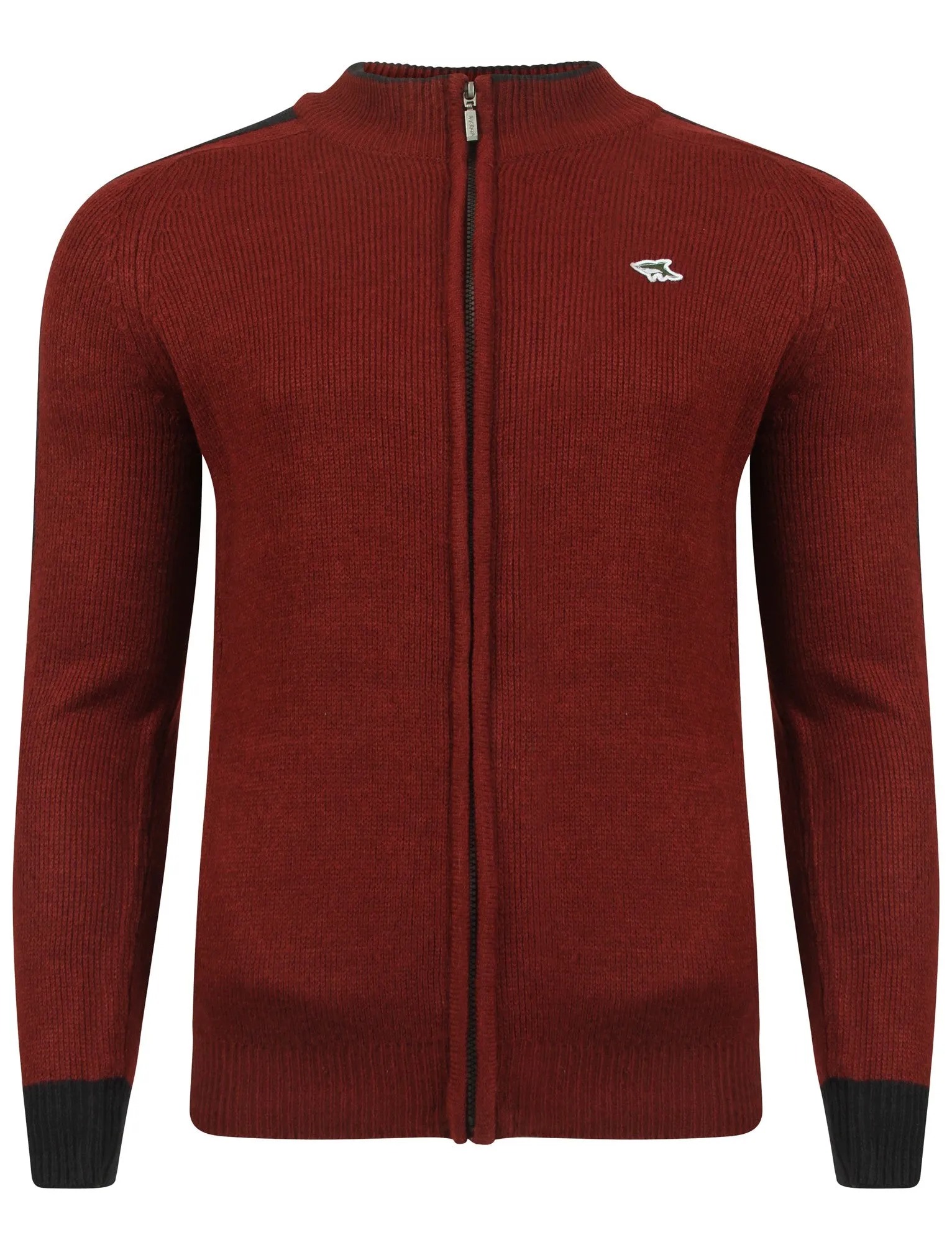 Le Shark Pantani red zip up cardigan