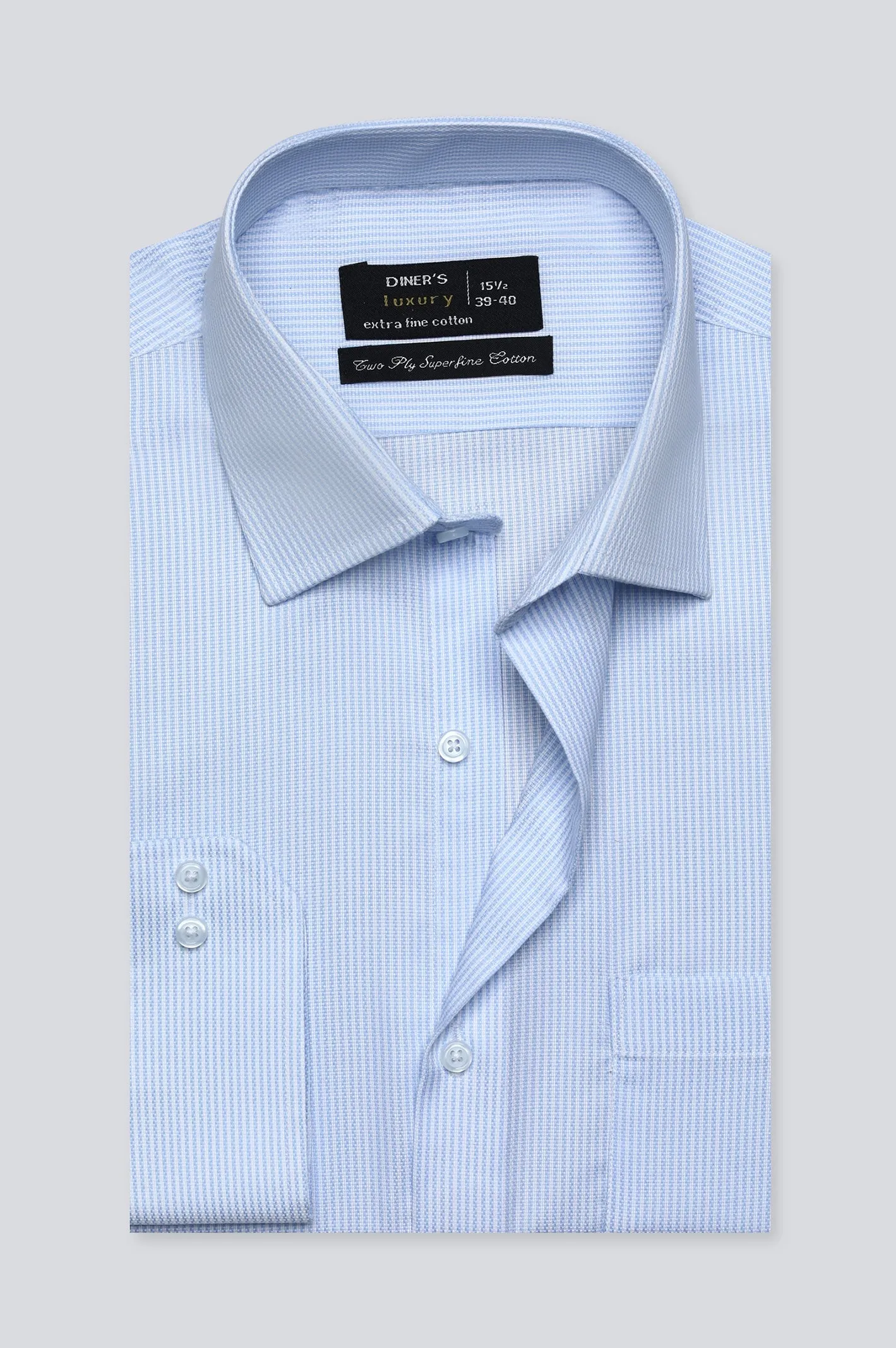 Light Blue Stripe Formal Shirt