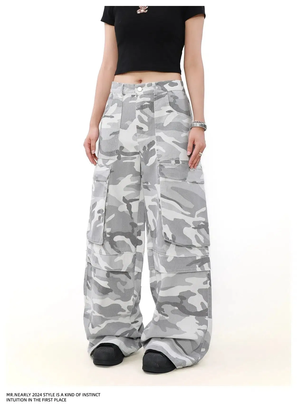 Light Faded Camo Cargo Pants
