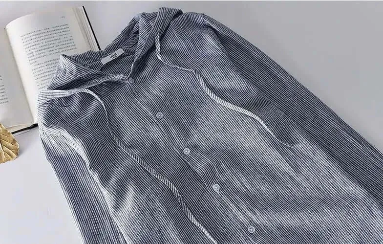 Lightweight Hooded Shirt: Breathable Casual Top