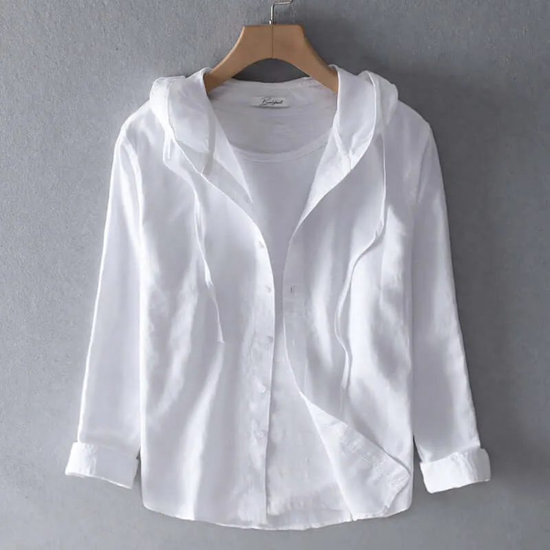 Lightweight Hooded Shirt: Breathable Casual Top