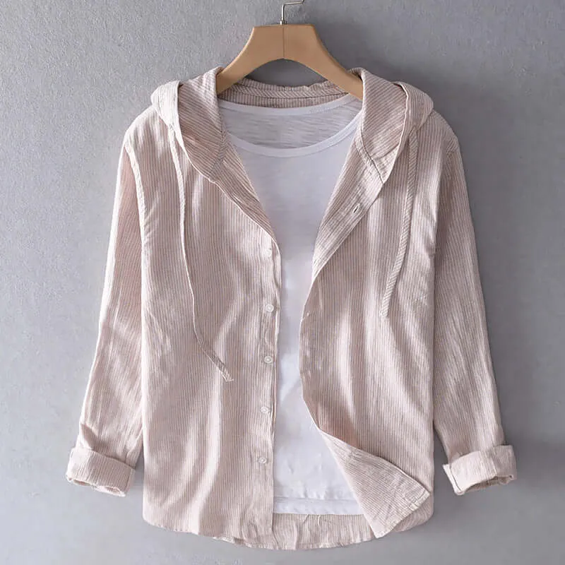 Lightweight Hooded Shirt: Breathable Casual Top
