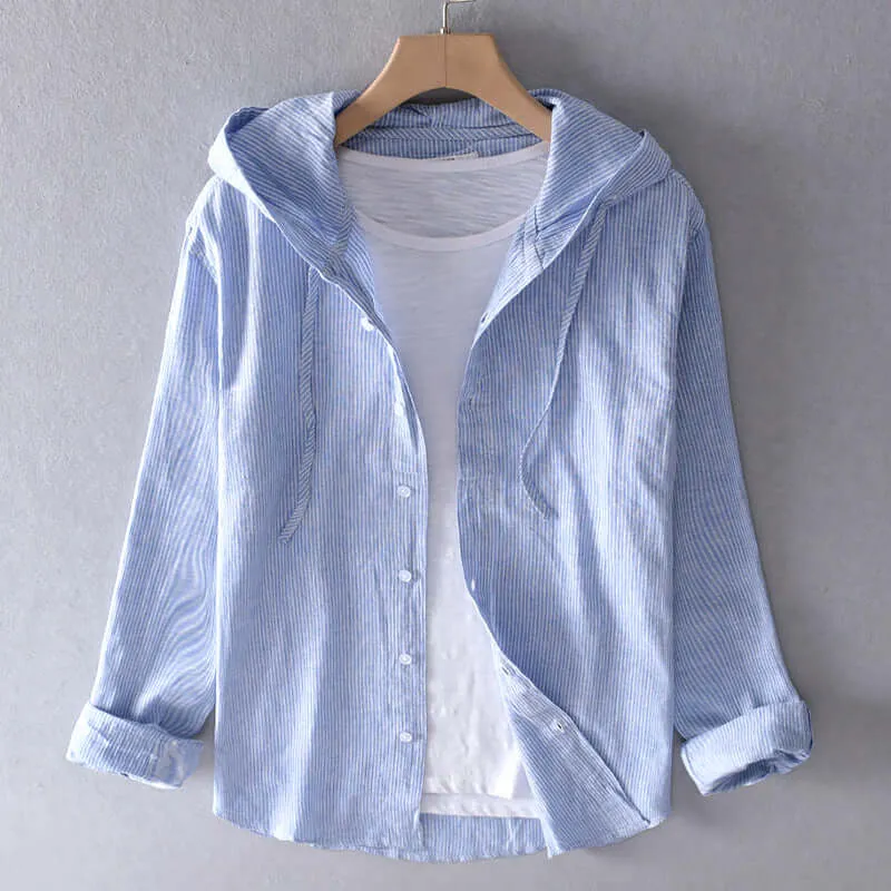 Lightweight Hooded Shirt: Breathable Casual Top