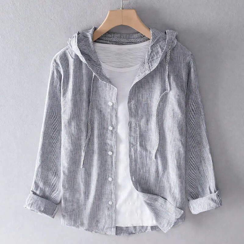 Lightweight Hooded Shirt: Breathable Casual Top