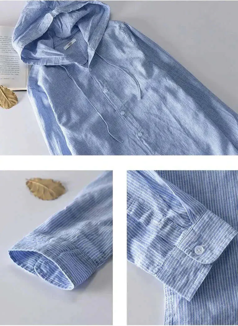 Lightweight Hooded Shirt: Breathable Casual Top