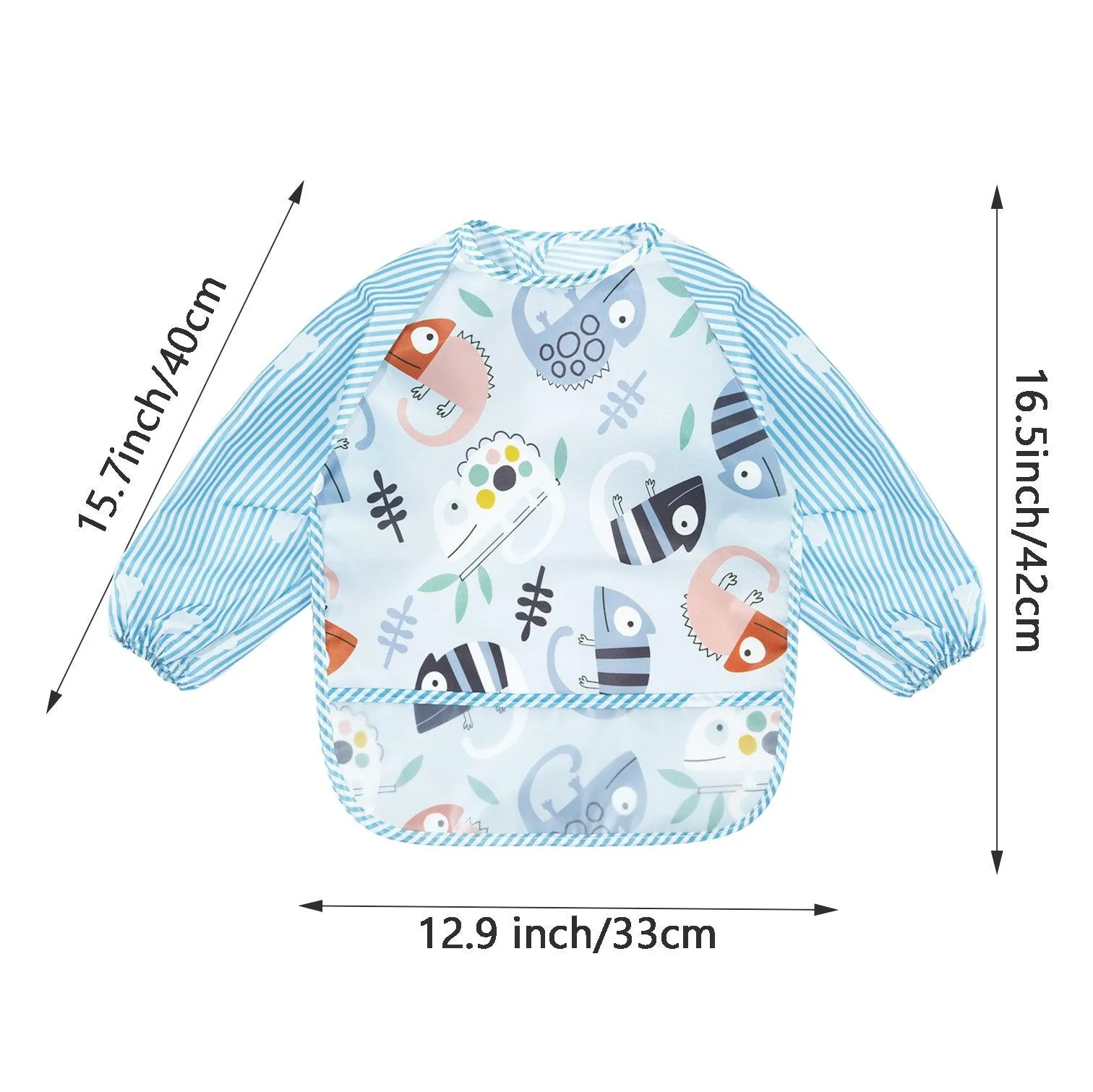 Long Sleeved Bibs (3 Pack）