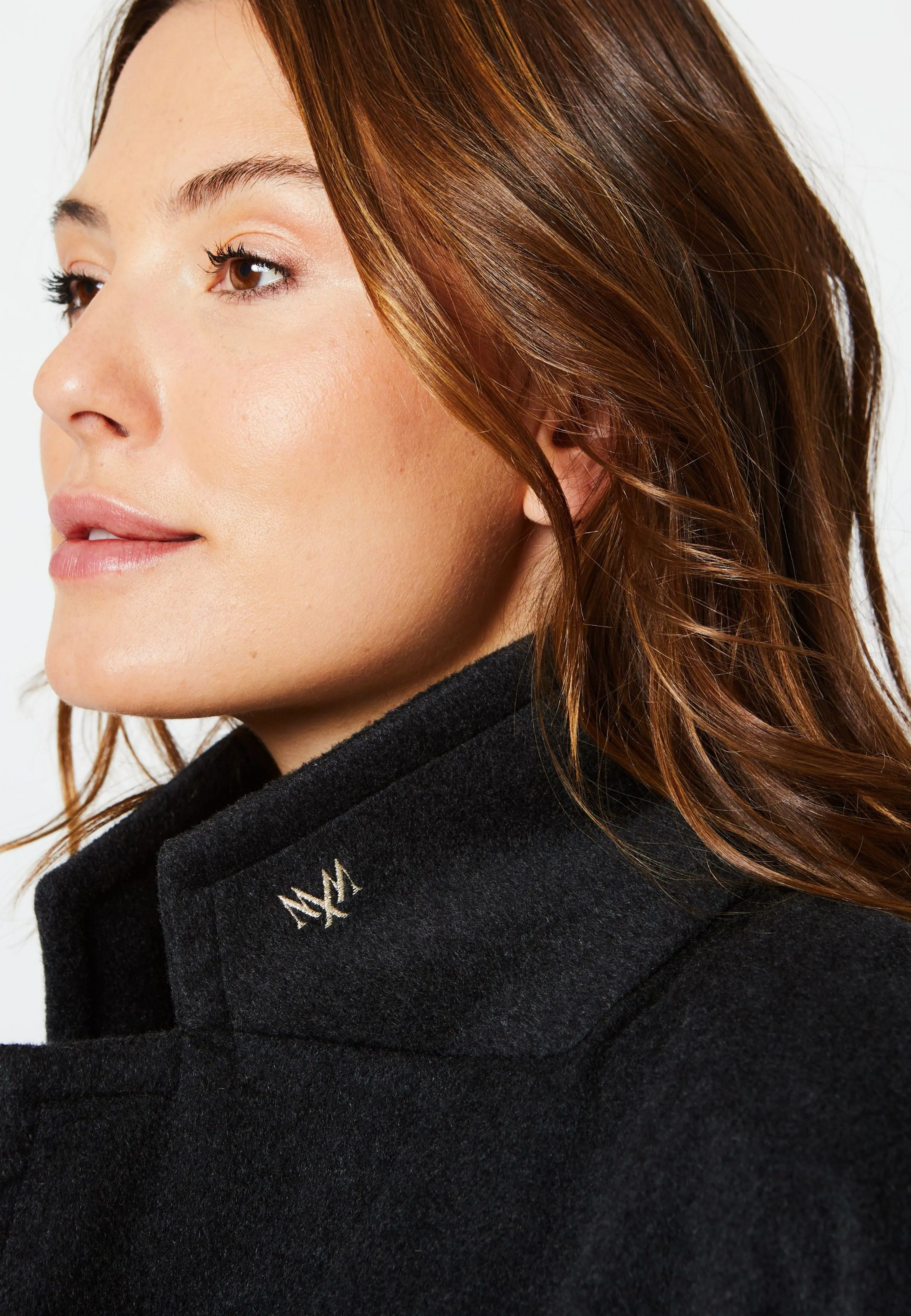MANTEAU PAULA LAINE CACHEMIRE UPCYCLÉE GRIS