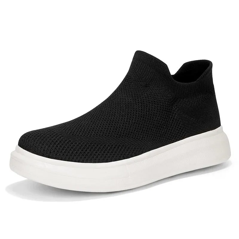 Men Breathable Black Casual Shoes
