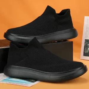Men Breathable Black Casual Shoes