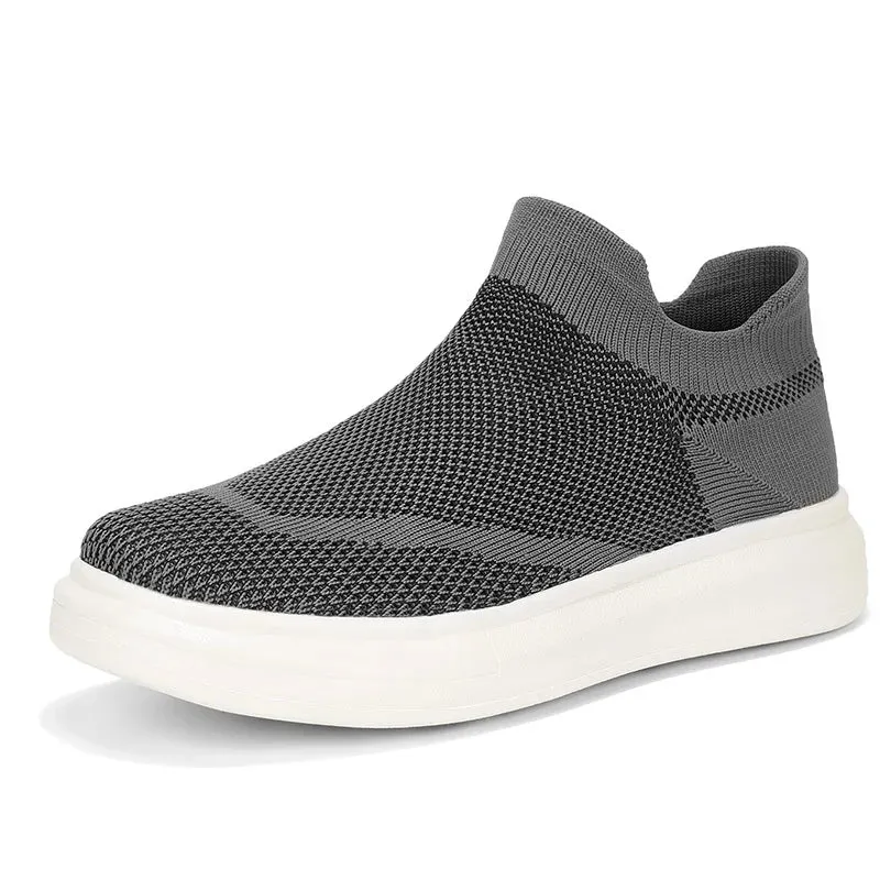 Men Breathable Black Casual Shoes