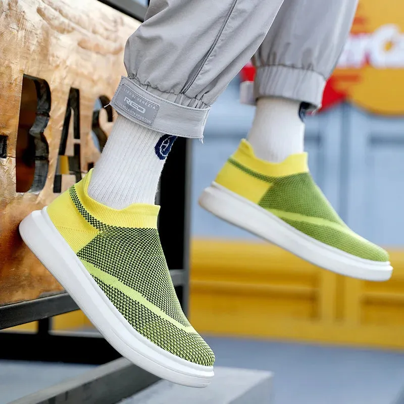 Men Breathable Black Casual Shoes