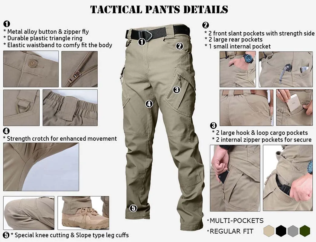 Men's Assault Outdoor Tactical Cargo Pants