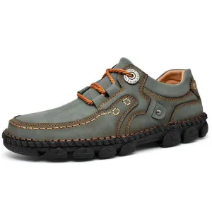 Men's breathable leather casual shoes