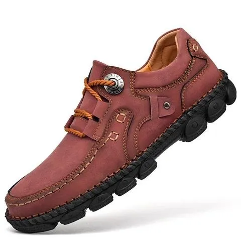 Men's breathable leather casual shoes