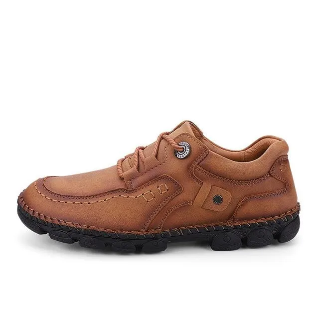 Men's breathable leather casual shoes