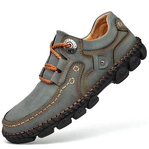 Men's breathable leather casual shoes