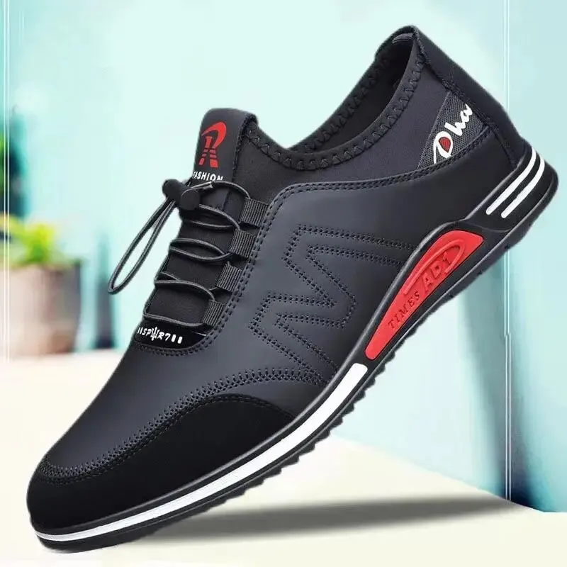 Men's Leather Shoes Breathable Sports