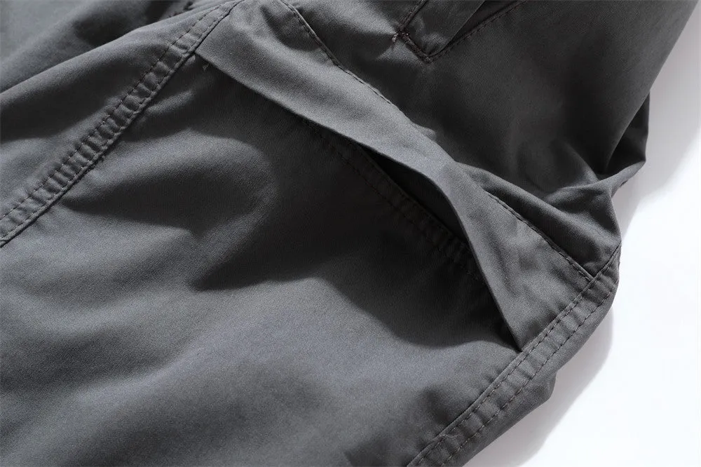 Men's Loose Multi-pocket Overalls With Belt
