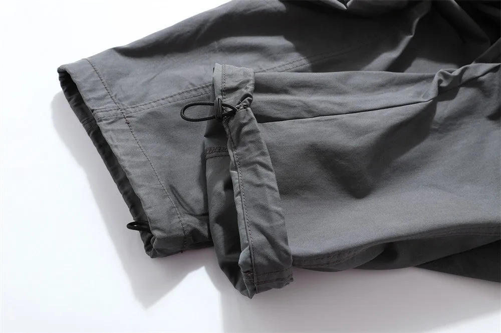 Men's Loose Multi-pocket Overalls With Belt