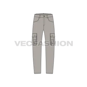 Mens Military Inspired Vector Cargo Pants
