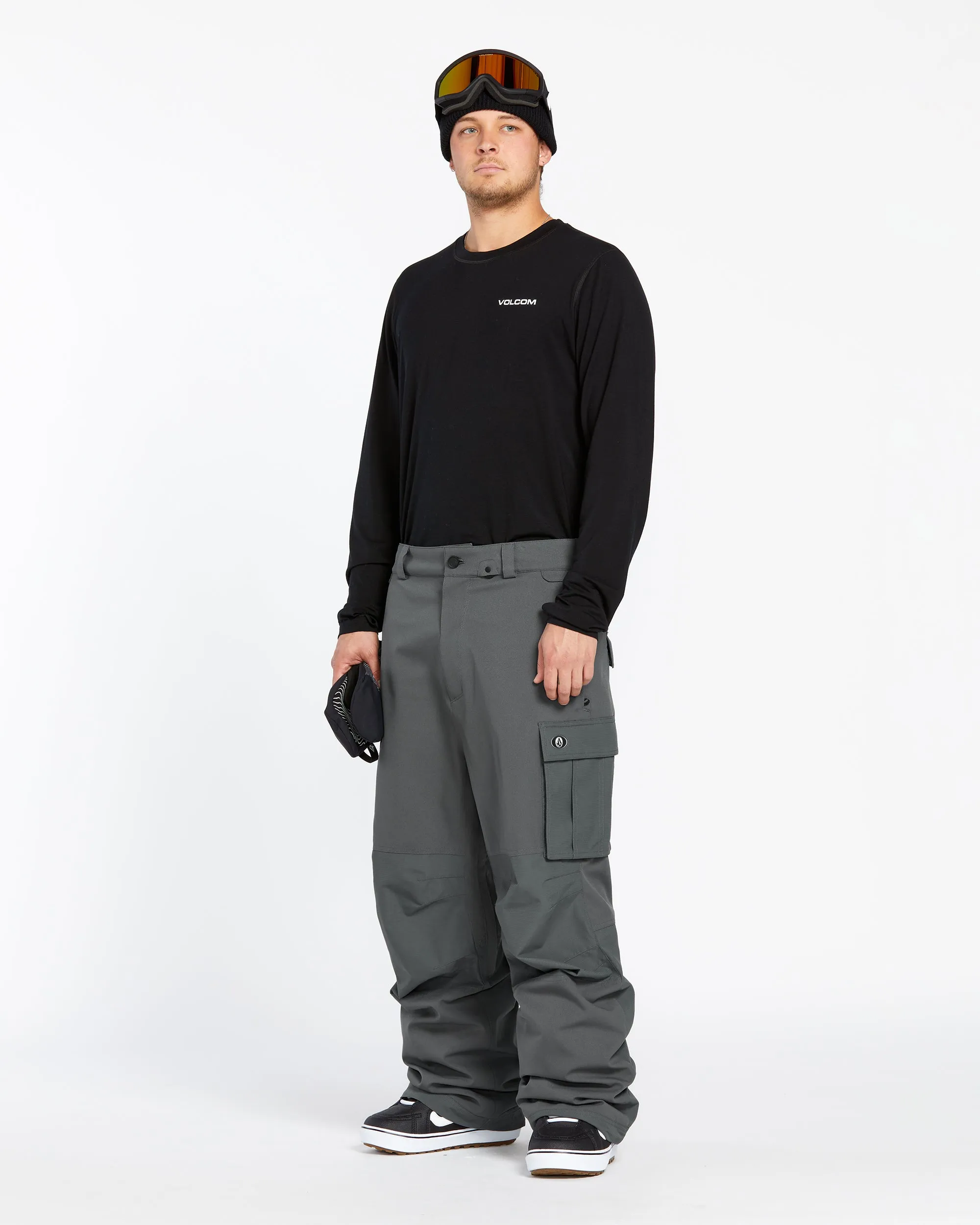 Mens Nwrk Baggy Pants - Charcoal