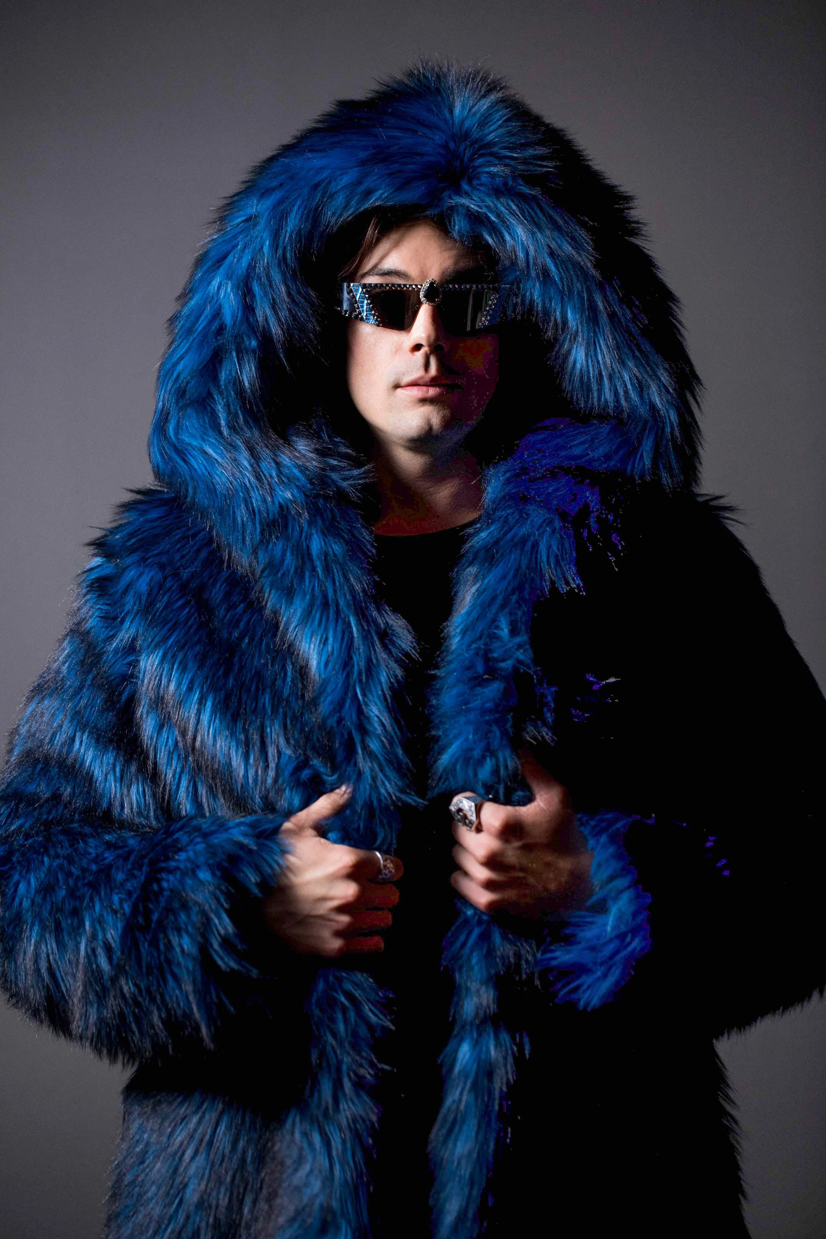 Men's Short Playa Coat in "Blue Wolf"