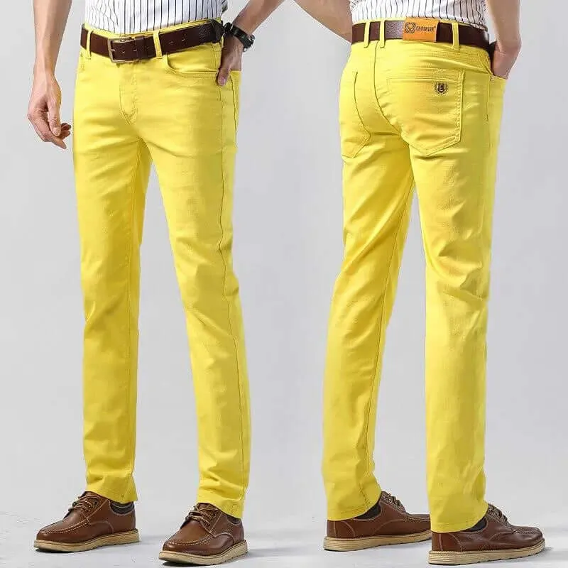 Men's Slim Fit Cotton Trousers: Breathable, Tailored Style