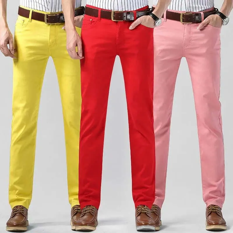 Men's Slim Fit Cotton Trousers: Breathable, Tailored Style