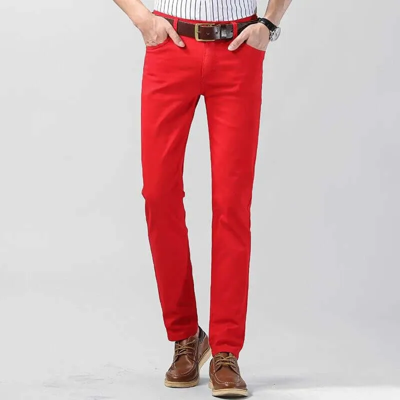 Men's Slim Fit Cotton Trousers: Breathable, Tailored Style