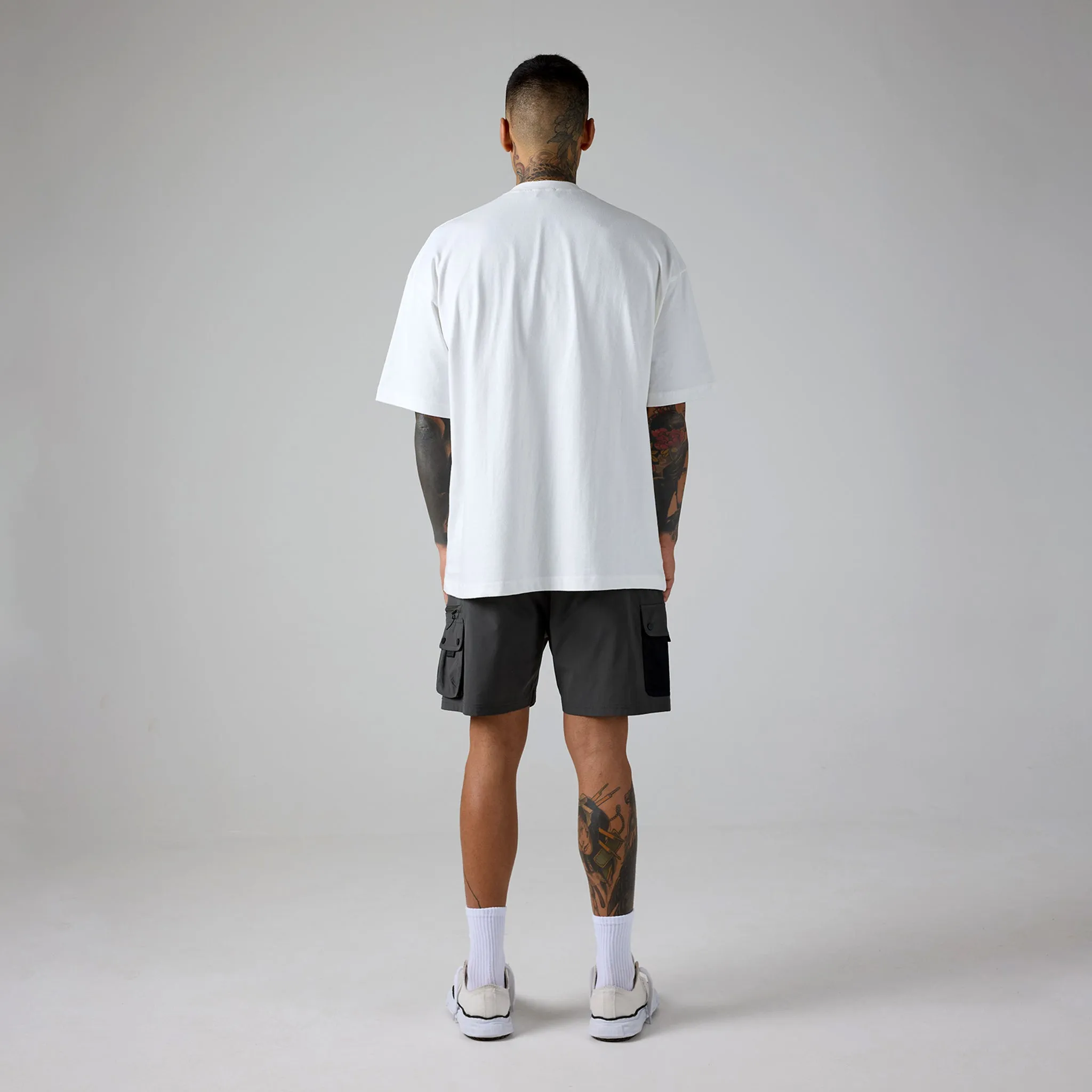 Mesh Pocket Cargo Short | Grey